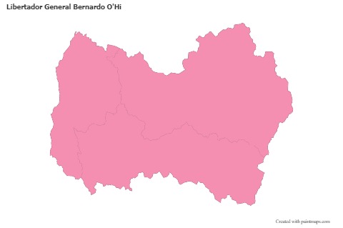 Contoh Peta untuk Libertador General Bernardo O'Hi (merah jambu,garis besar)