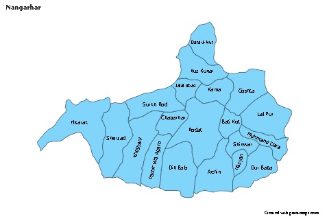 Contoh Peta untuk Nangarhar (biru)