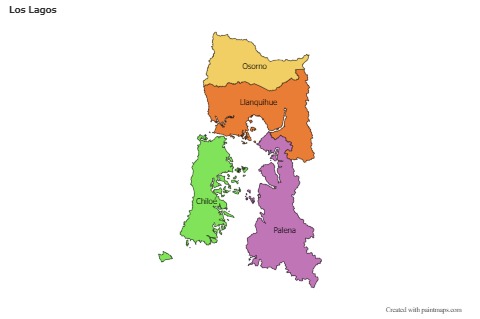 Sample Maps for Los Lagos (colored)