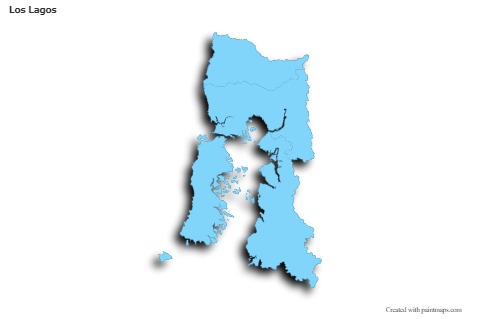 Sample Maps for Los Lagos (blue,outline,shadowy)