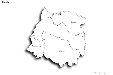 Sample Maps for Maule (black-white,shadowy)