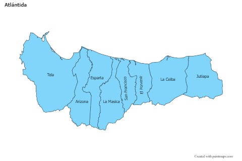 Sample Maps for Atlántida (blue)
