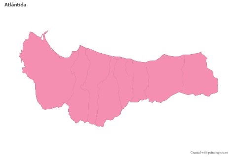 Sample Maps for Atlántida (pink,outline)