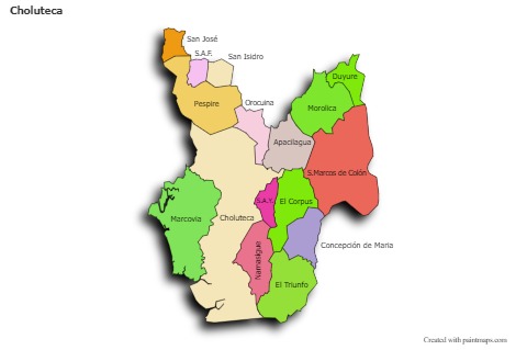 Sample Maps for Choluteca (colored,shadowy)