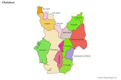 Sample Maps for Choluteca (colored)