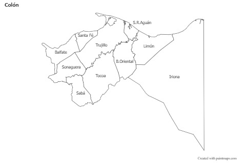 Mapas de muestra para Colón (blanco-negro)