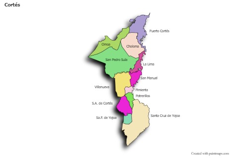 Sample Maps for Cortés (colored,shadowy)