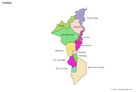 Sample Maps for Cortés (colored)