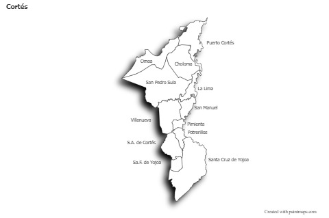 Sample Maps for Cortés (black-white,shadowy)