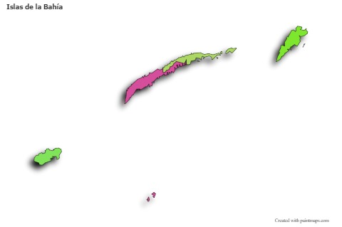 Sample Maps for Islas de la Bahía (colored,shadowy)