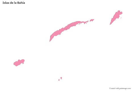 Sample Maps for Islas de la Bahía (pink,outline)