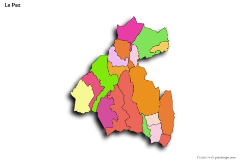Sample Maps for La Paz (colored,shadowy)