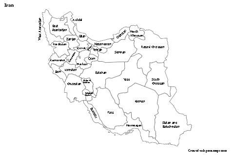 Sample Maps for Iran (black-white)
