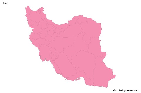 Sample Maps for Iran (pink,outline)