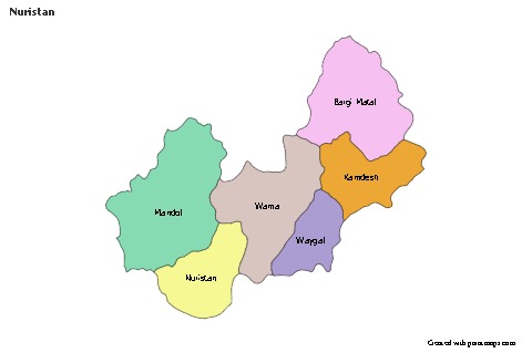 Sample Maps for Nuristan (colored)