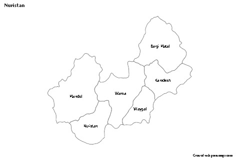 Sample Maps for Nuristan (black-white)
