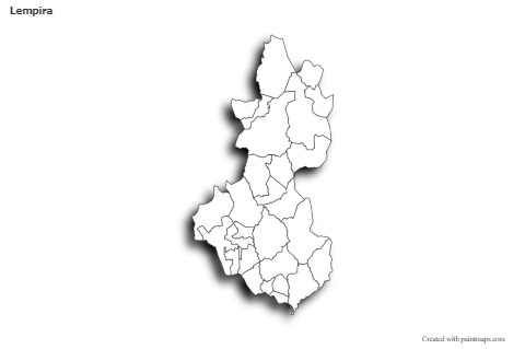 Mapas de muestra para Lempira (blanco-negro,sombrío)