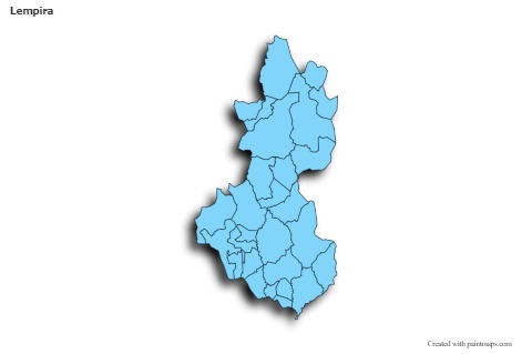 Mapas de muestra para Lempira (azul,sombrío)