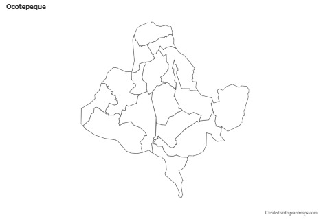 Ocotepeque için Örnek Haritalar (siyah-beyaz)