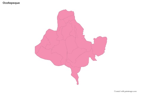 Ocotepeque için Örnek Haritalar (pembe,anahat)