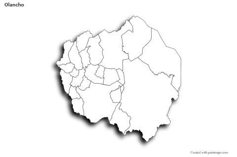 Sample Maps for Olancho (black-white,shadowy)