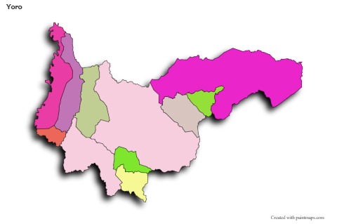 Sample Maps for Yoro (colored,shadowy)