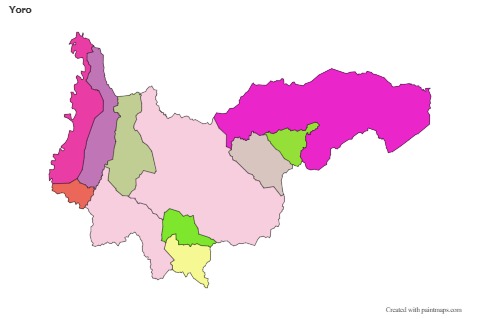 Sample Maps for Yoro (colored)