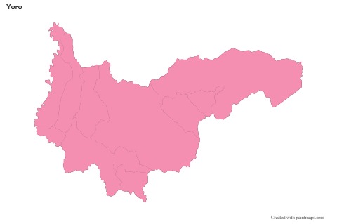 Sample Maps for Yoro (pink,outline)