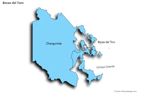 Sample Maps for Bocas del Toro (blue,shadowy)