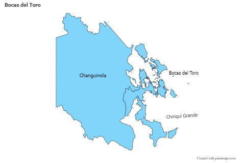 Sample Maps for Bocas del Toro (blue)