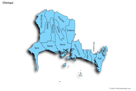 Sample Maps for Chiriquí (blue,shadowy)