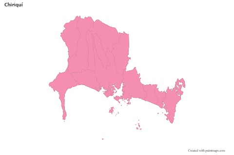 Sample Maps for Chiriquí (pink,outline)