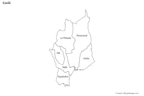 Sample Maps for Coclé (black-white)