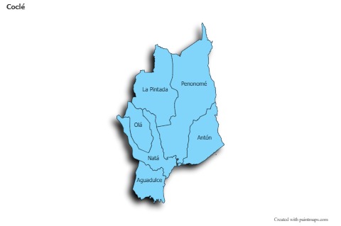 Sample Maps for Coclé (blue,shadowy)