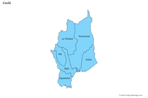 Sample Maps for Coclé (blue)