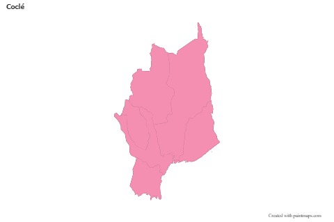 Sample Maps for Coclé (pink,outline)