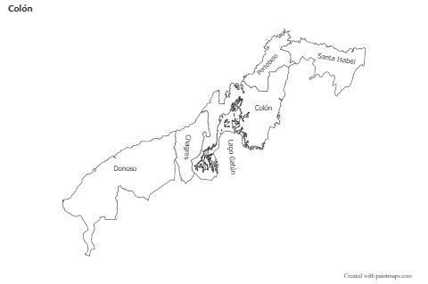 Mapas de muestra para Colón (blanco-negro)
