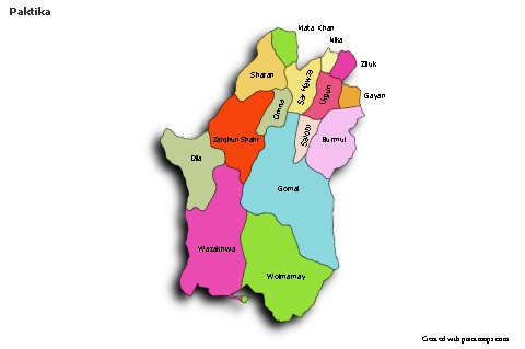 Sample Maps for Paktika (colored,shadowy)