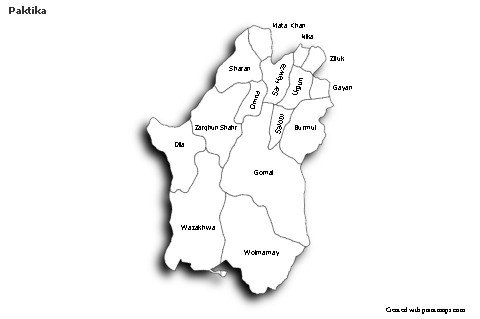 Sample Maps for Paktika (black-white,shadowy)
