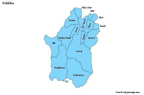 Sample Maps for Paktika (blue)