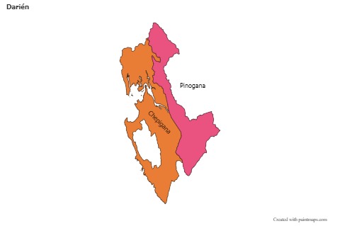 Contoh Peta untuk Darién (berwarna)