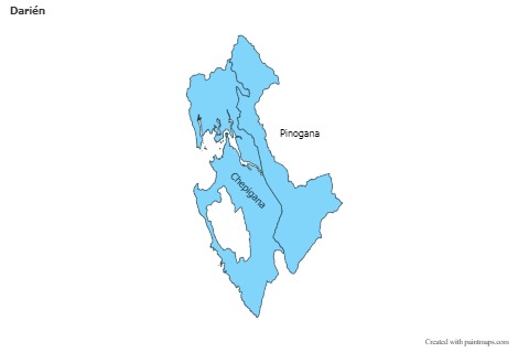 Contoh Peta untuk Darién (biru)