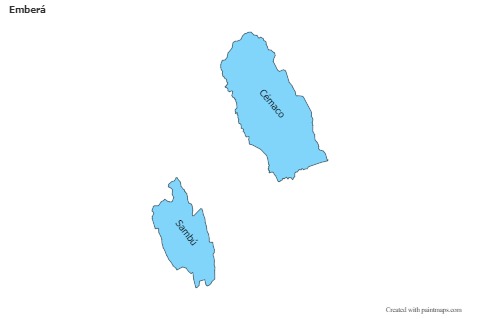 Sample Maps for Emberá (blue)