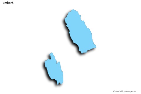 Sample Maps for Emberá (blue,outline,shadowy)