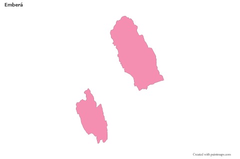 Sample Maps for Emberá (pink,outline)