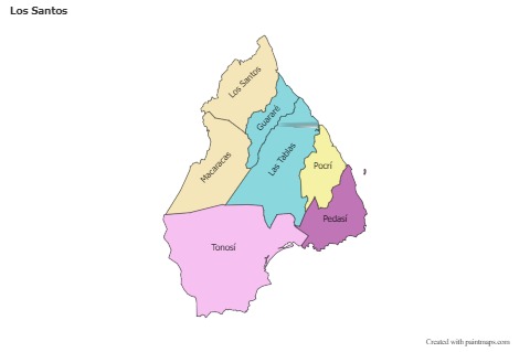 Exemplos de mapas para Los Santos (colorido)