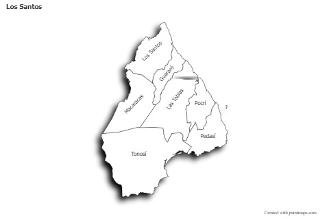 Exemplos de mapas para Los Santos (preto-branco,sombra)