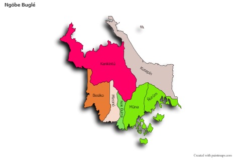 Sample Maps for Ngöbe Buglé (colored,shadowy)