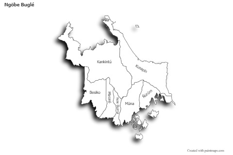 Sample Maps for Ngöbe Buglé (black-white,shadowy)