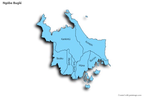 Sample Maps for Ngöbe Buglé (blue,shadowy)